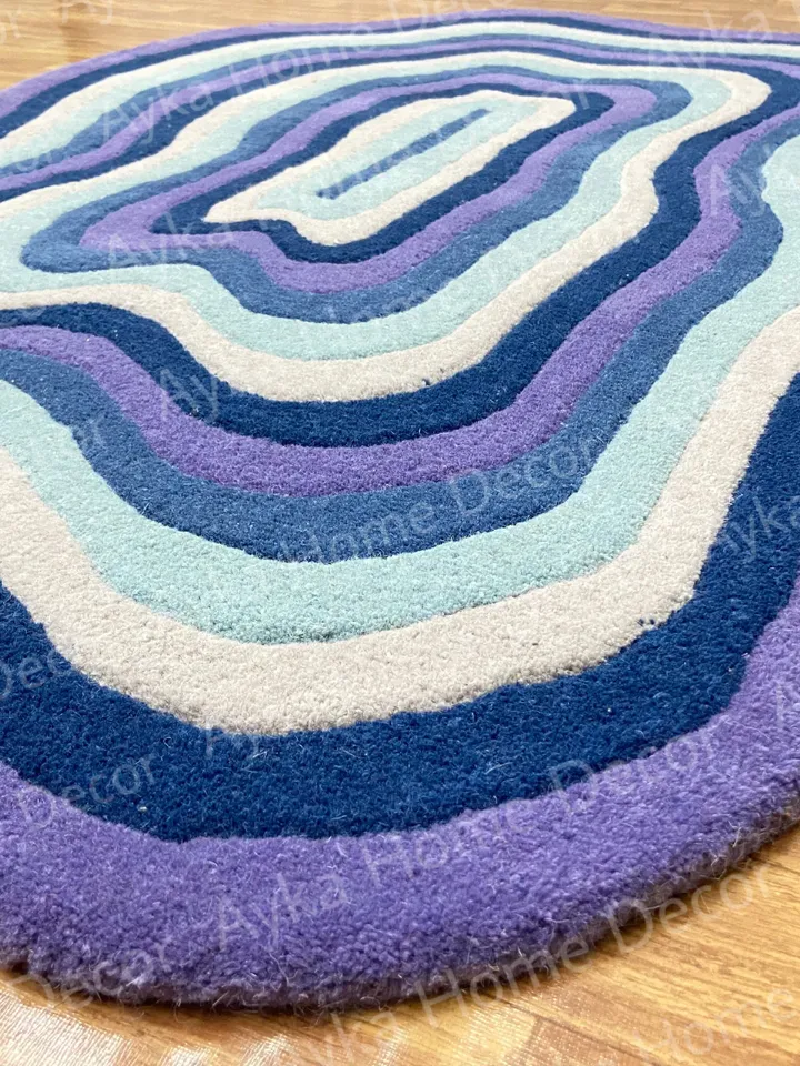Anthena Hand Tufted 100% Pure Woolen Area Rug For Hall Kitchen Living Room Bed Room Bath Room Dining Room Kids Room Carpet / Christmas