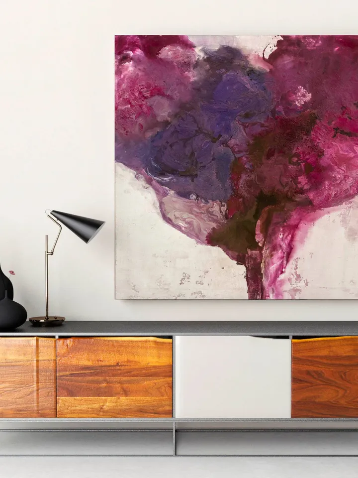 Extra Large Square Painting Pink, Fluid Abstract Painting Pink, Original Abstract Pink on Canvas, Fluid Textured Wall Art, Flui Art