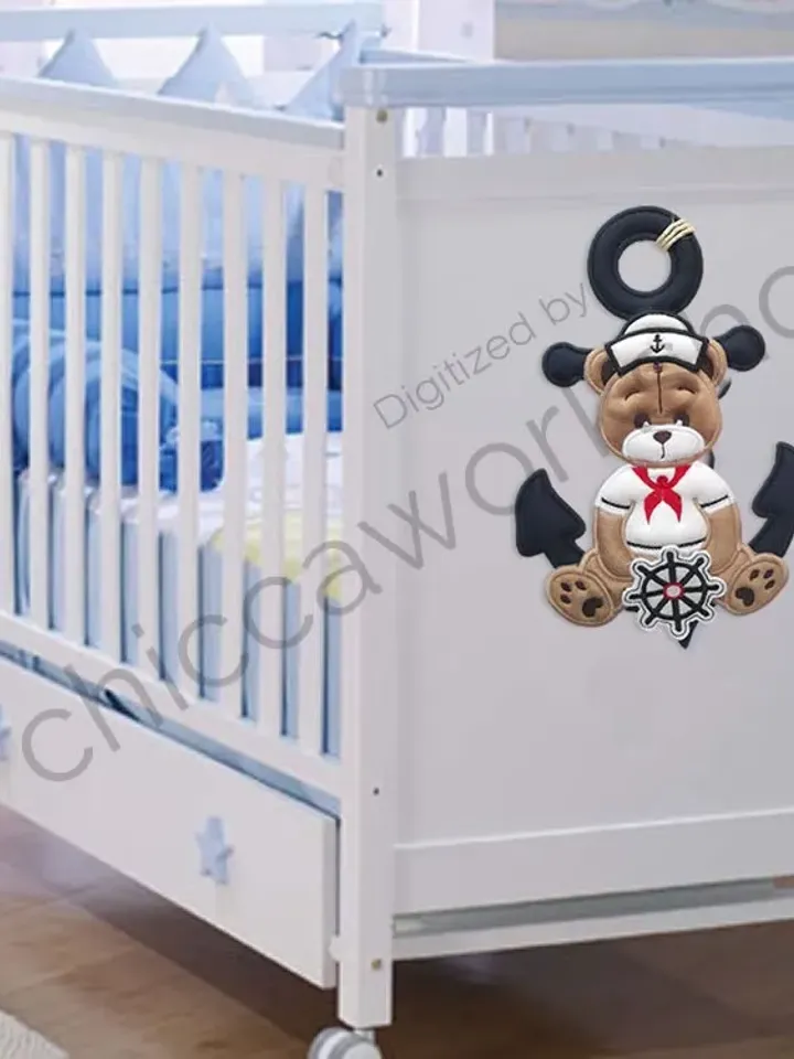 ITH Teddy Marinaio - Ricamo a macchina con tutorial