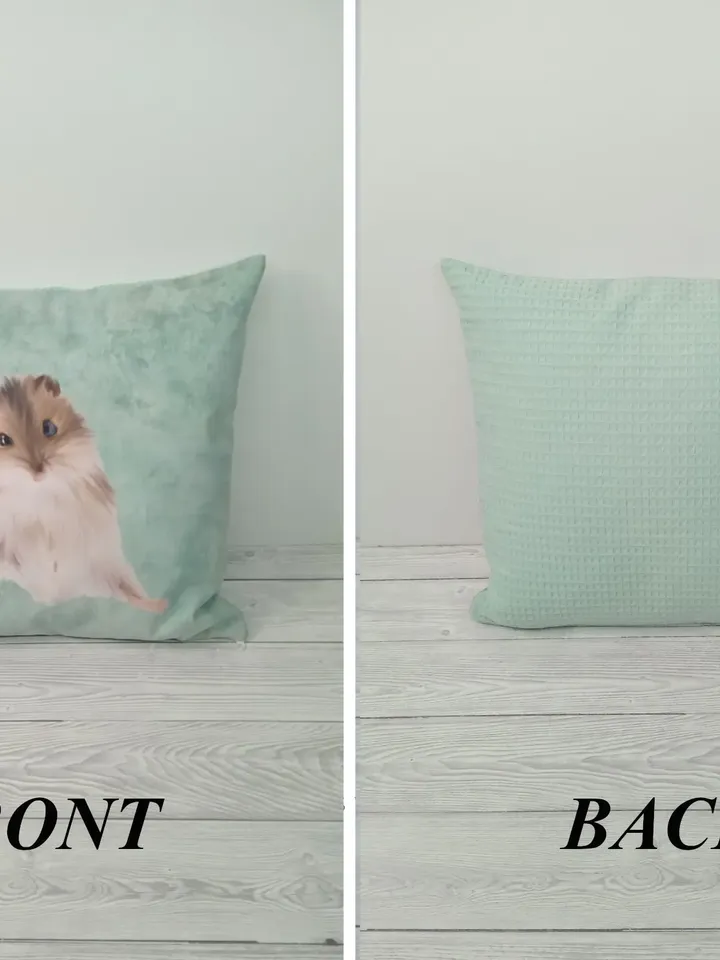 Pillow with an animal print, decorative pillow, velvet pillow cover