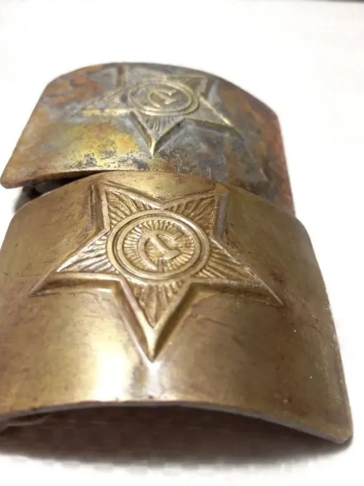 Soviet original Russian buckles from soldier&#39;s belts of the armed forces of the Soviet Union