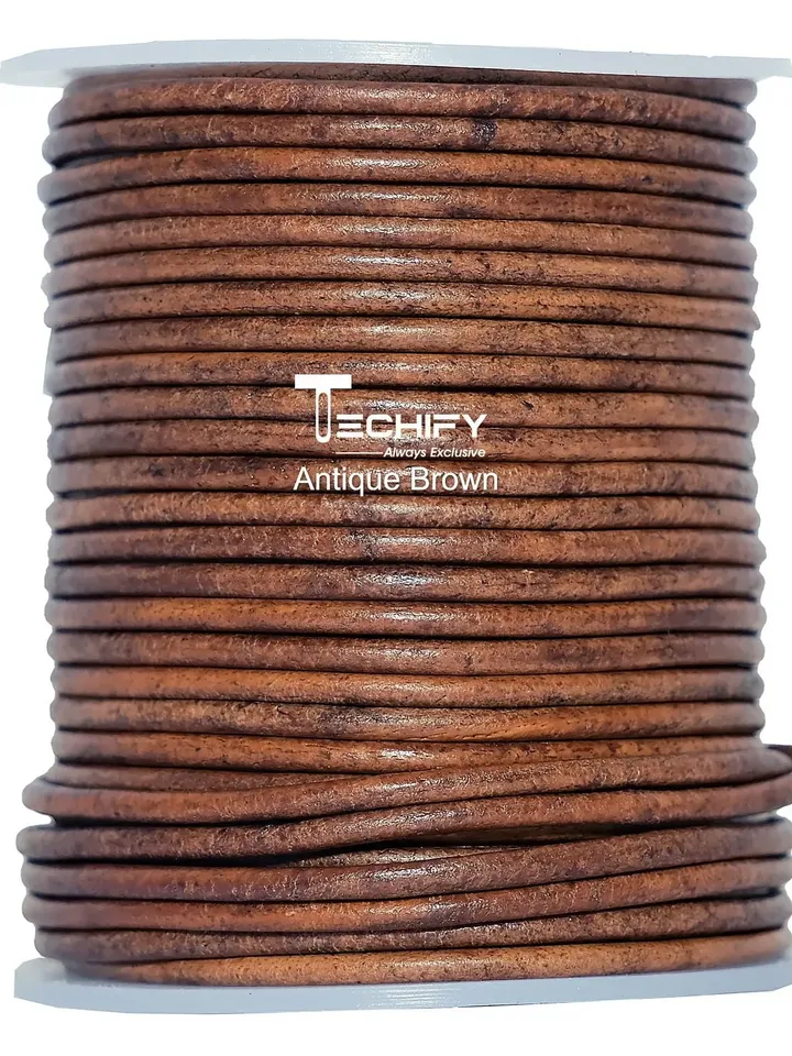 Genuine Round Leather Cord for jewelry making 1/1.5/2/3mm - Many Colors - Bracelet Leather Cord - Boho Cord - 100 Meters
