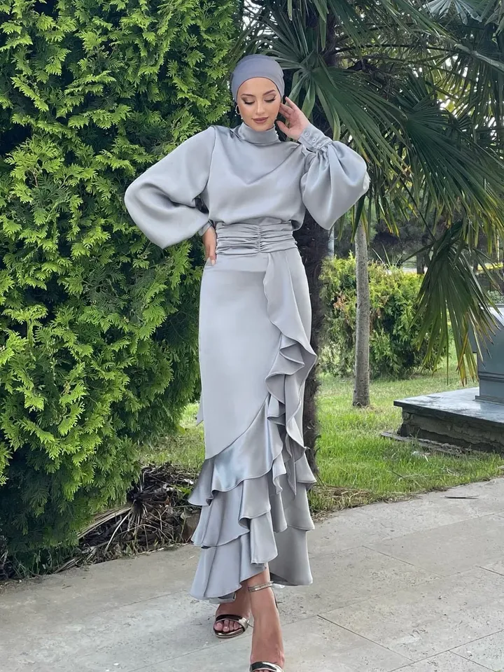 AHUNARE HIJAB - Bridesmaid Dress, Muslim Evening Dress, Nikah, Islamic Wedding, Engagement, Bridesmaid, , Prom Dresses, Long Dress,