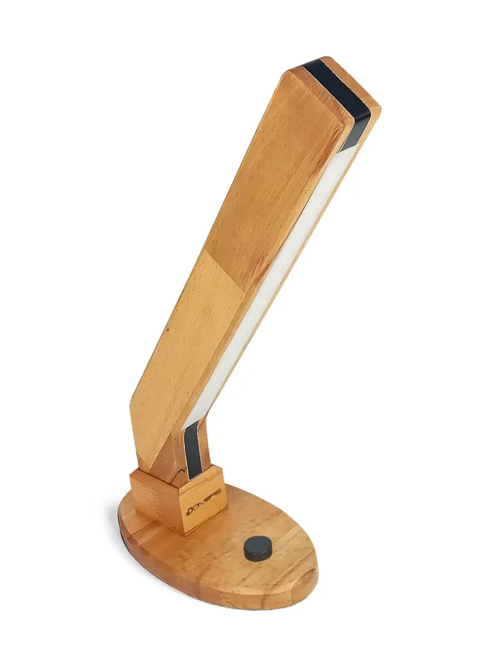LED table lamp, modern desk light, wooden lamp
