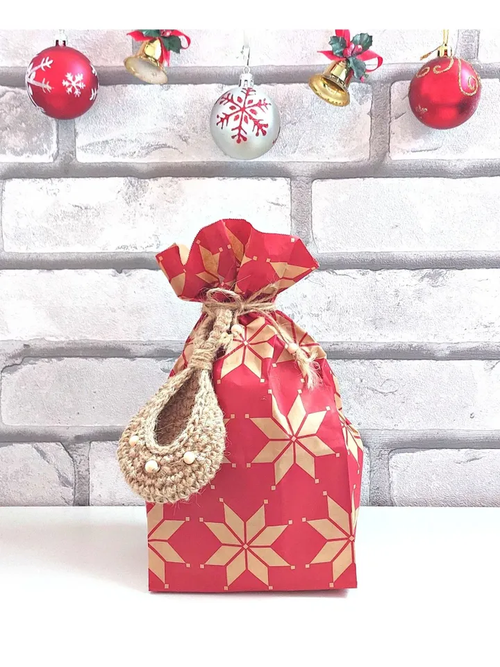 Envelope crossbody Summer jute bag with boho strap Dog mom gift