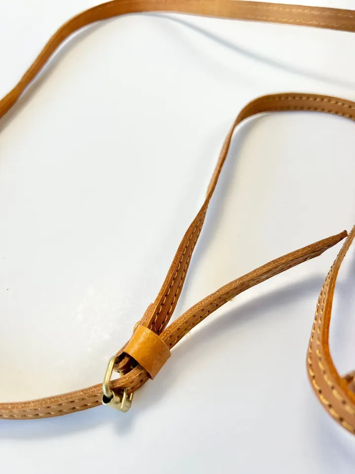 Crossbody Bag | Brown Classic Batik and Leather Bag