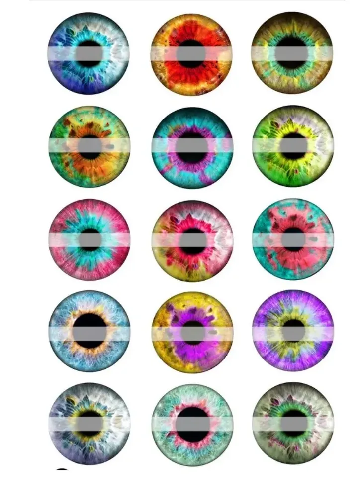 Doll Eyes, Realistic Irises Download, Digital eyes Collage, Sheets Printable, Realistic Eyes , Blythe Doll Eyes