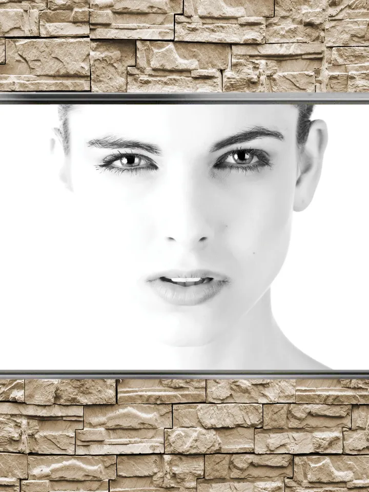 Woman painting Print on Canvas , Floating Frame Option, Modern Wall Art, Extra Large Canvas Wall Art