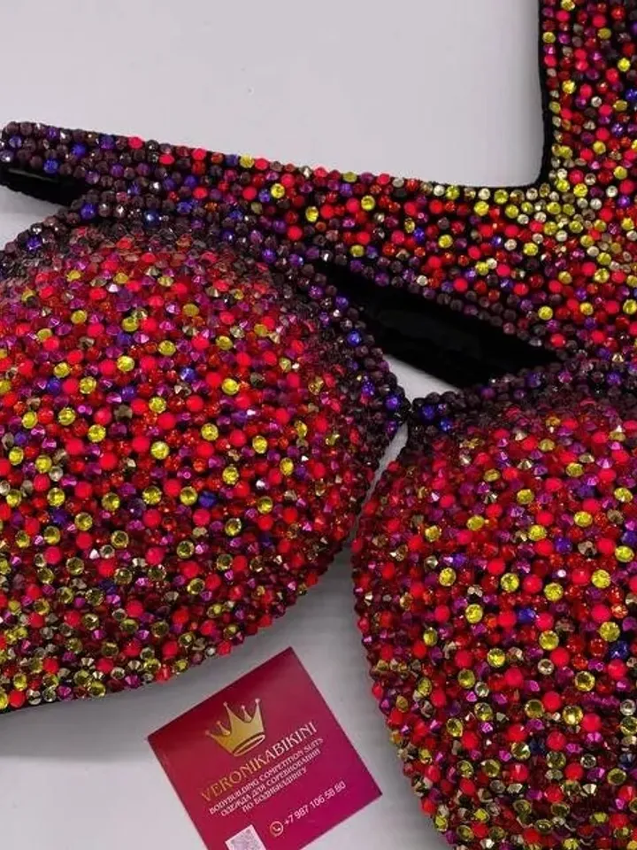 Competition Figure Suit with Crystals/Competition Suit/Posing Suit/Rhinestone Fitness NPC,IFBB,WBFF