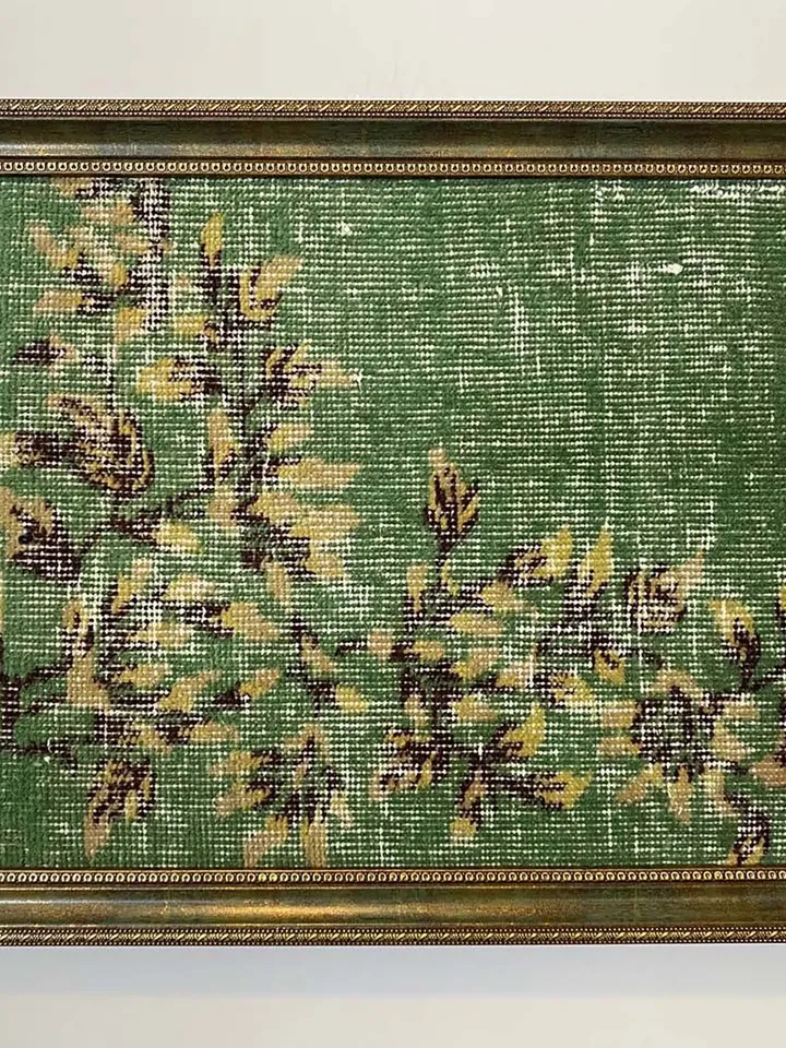 Exquisite Vintage Wall Kilim Art - Unique Hand-Woven Woolen Masterpiece for Home Decor - 50x70 cm