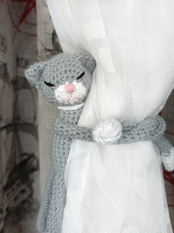 nursery decoration Funny curtain tie back in the form of a toy animal, nursery decor, window decoration