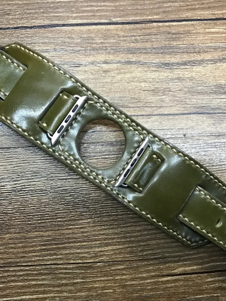 Apple watch band, Apple Watch bund Strap, Horween Shell Cordovan, leather, Apple watch 44mm, 40mm, 38mm, 42mm, iWatch, Series 6 5 4 3
