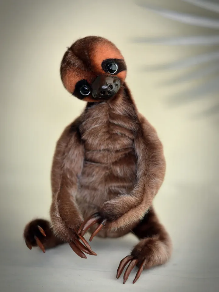PATTERN Sloth 6 inches (17 cm) - SEW Realistic Sloth Toy - Collectible toy - Posing Toy Sloth - Stuffed Animal Sloth