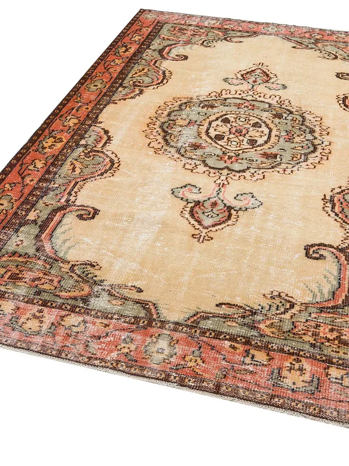 Wool Turkish Rug, Handmade Turkish Rug, Vintagr Carpet, 181 x 270 cm ,Hand made Carpet