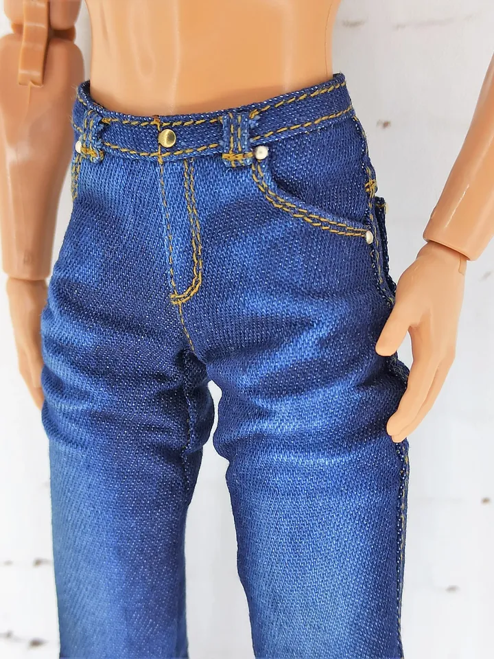 Dark blue jeans for Ken doll and other similar dolls
