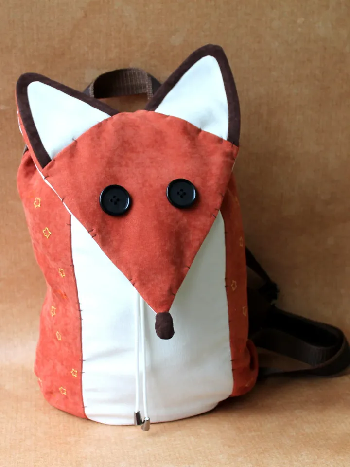 BACKPACK LITTLE FOX for her or him, personalized, original, premium quality