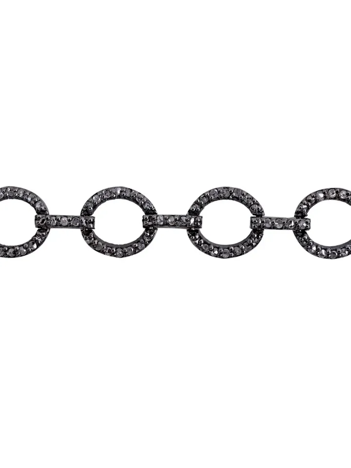 Diamond Bracelet, 925 Sterling Silver Bracelet, Diamond Jewelry, Genuine Pave Diamond Bracelet, Unisex Jewelry, Link Chain Bracelet