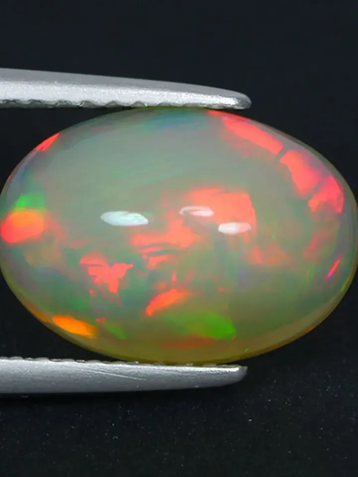 2.85 CT World Class ! 360 Degree 3d Floral Harlequin Rainbow Welo Rainbow Opal
