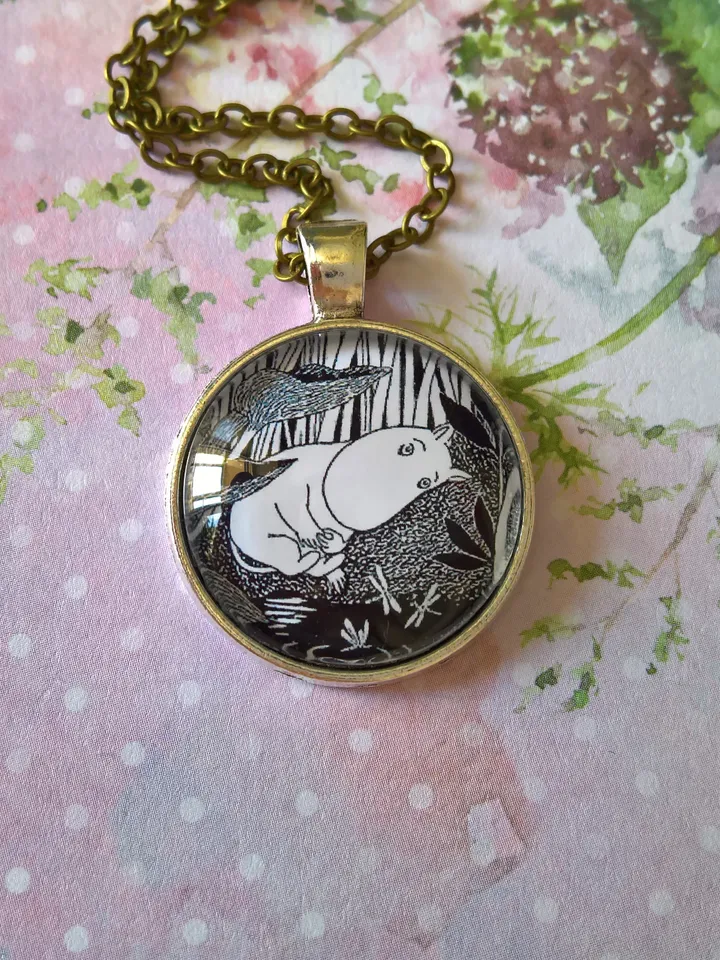 Moomin near the Lake pendant Moomin necklace