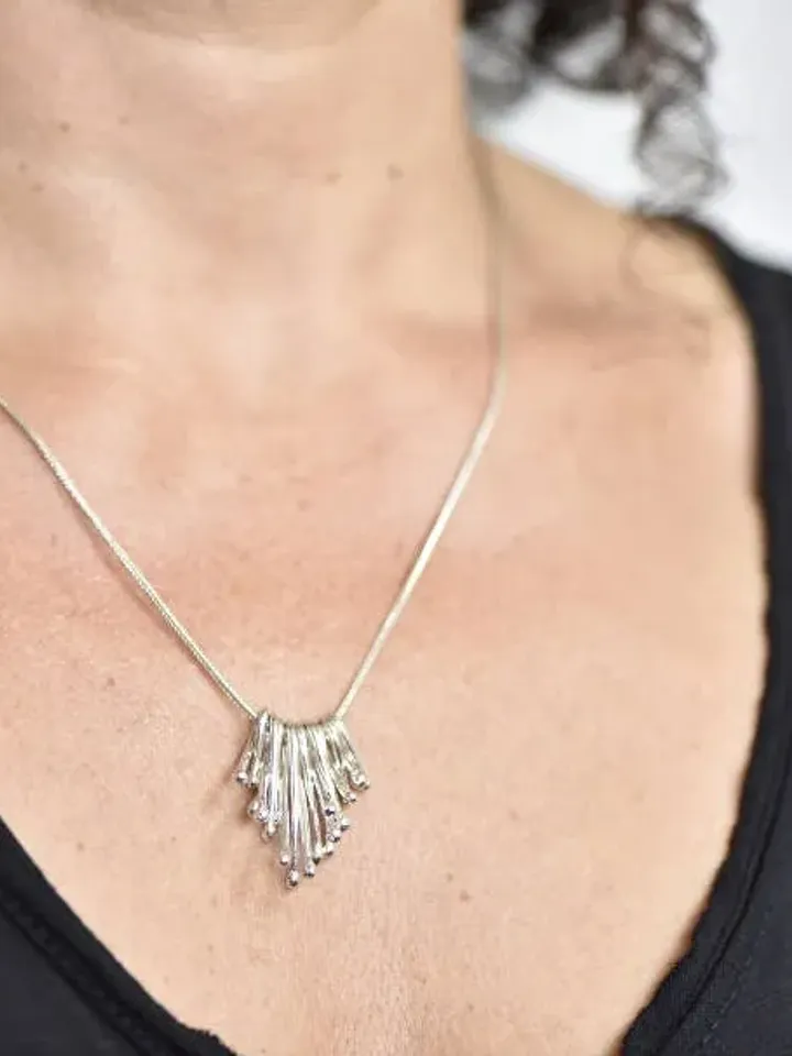 Sterling Silver Raindrops Necklace