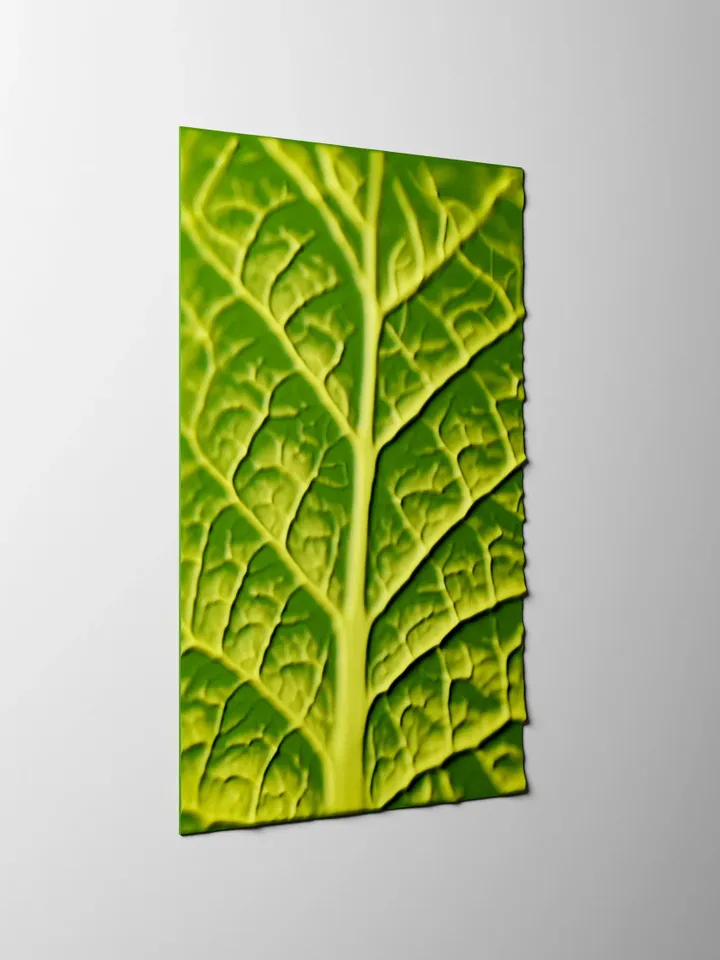 Wall panel 3D STL file for CNC wood relief carving, CNC wall art Leaf texture. NCP1