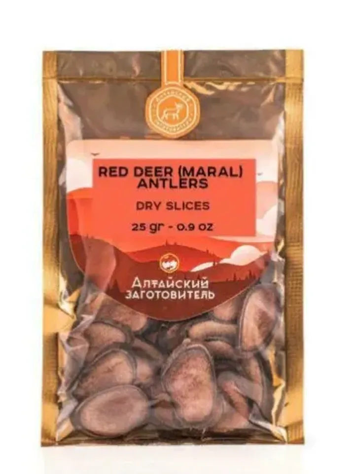 Red Deer Antler Slices Dry - 25 g (0.9 oz )
