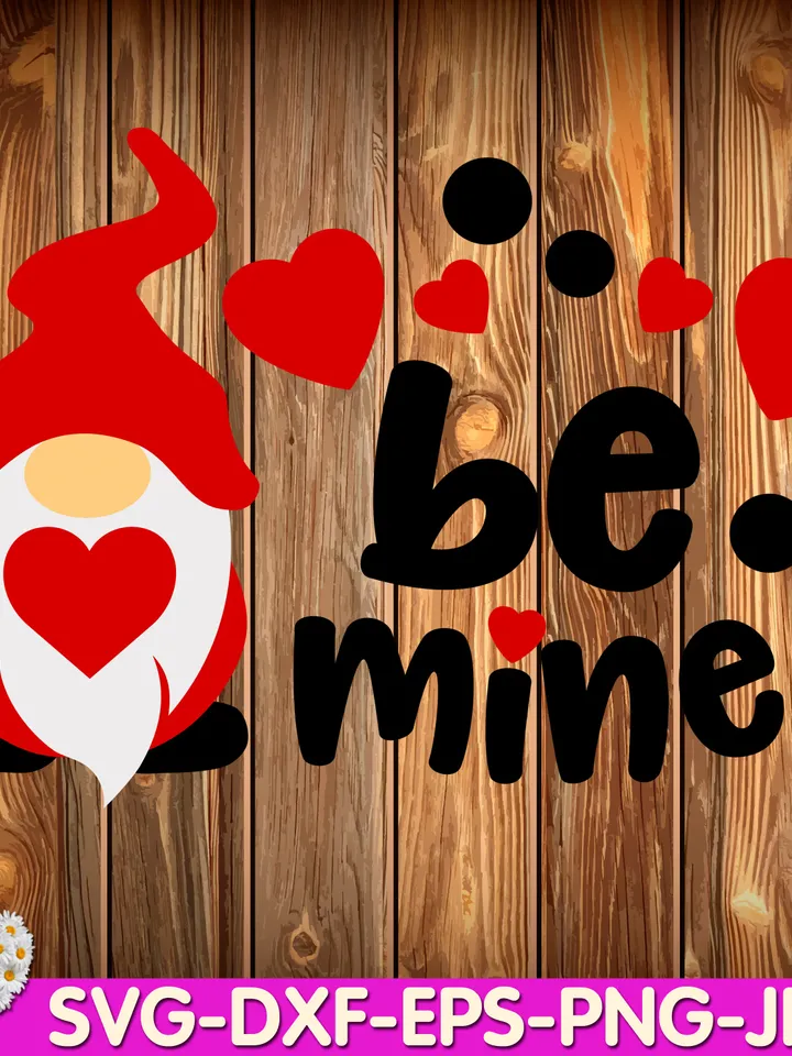Valentine Day Gnomes SVG Valentine Gnome SVG Love SVG digital design Cricut svg dxf eps png ipg pdf, cut file