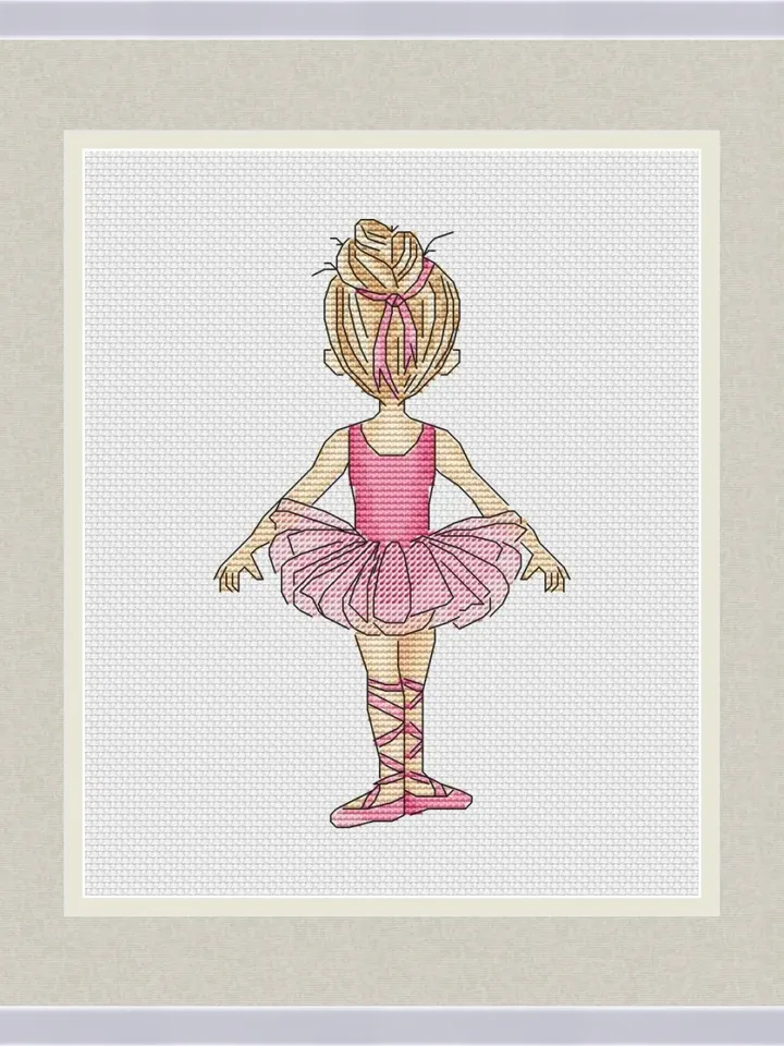 Ballet dancer Cross Stitch Pattern, Ballerina Cross Stitch design, Ballet cross stitch picture, Dancer Cross Stitch