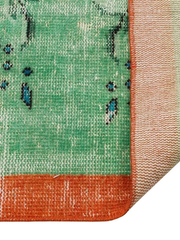 Turkish Rug, Green Turkish Rug for living room , Home decor, Bohemian Kilim, 5,6 x 8,9 ft