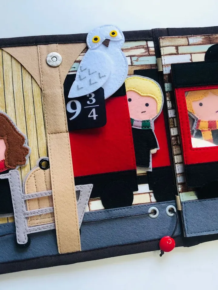Magical Handmade Felt Books for Harry Potter, Fans and Wizardry Enthusiasts