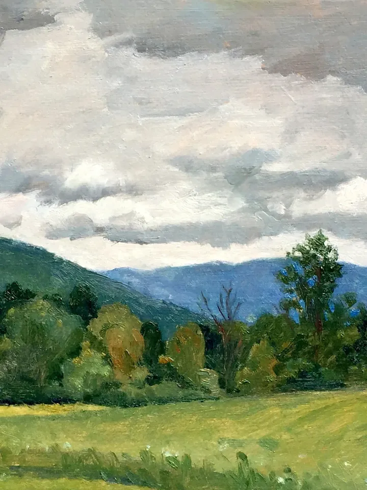 10x14 Landscape Painting - Silver Light - Oil on Panel, Plein Air Impressionism, Signed Original Fine Art
