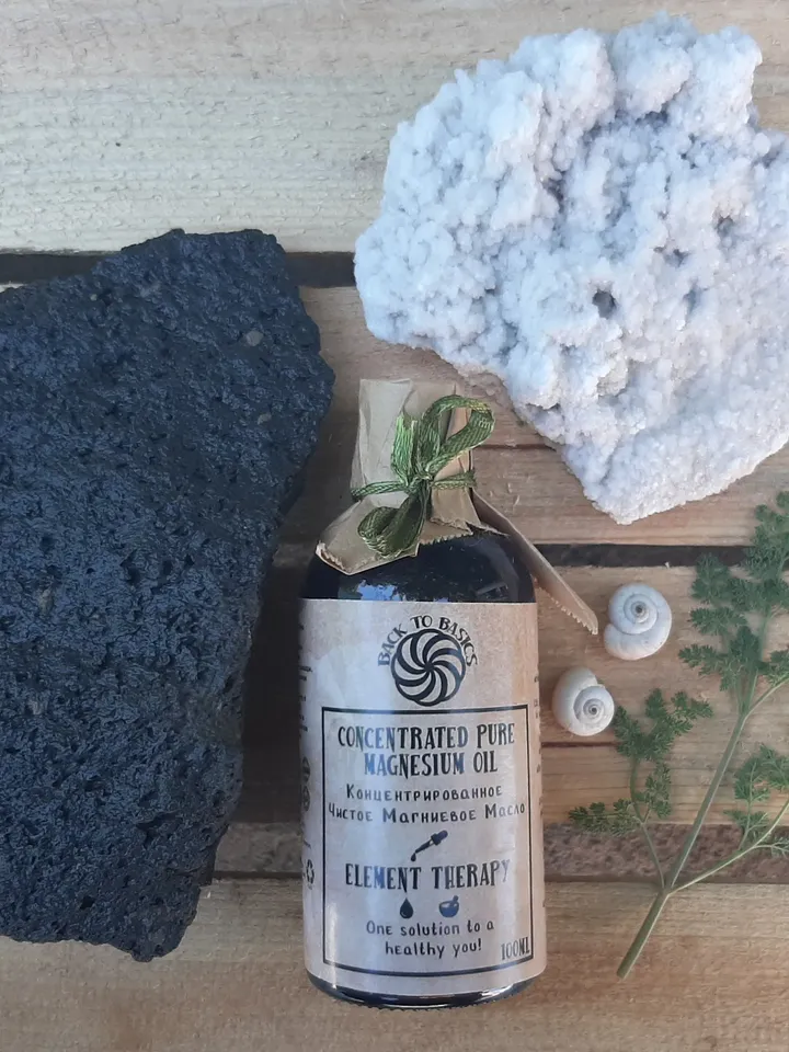 Concentrated Pure Magnesium Oil, 100% Organic, GMO Free, No Additives, No Artificial Preservatives, Internal & External Use