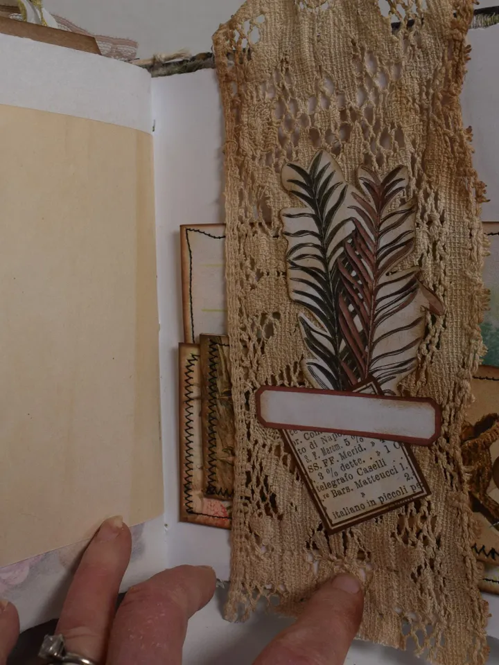 Nature Themed Junk Journal-Handmade Journal-Repurposed Materials Journal
