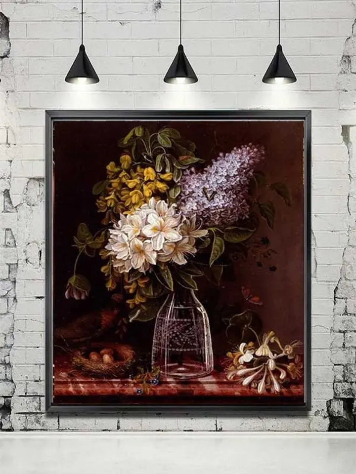 Still life Print on Canvas , Floating Frame Option, Modern Wall Art, Extra Large Canvas Wall Art