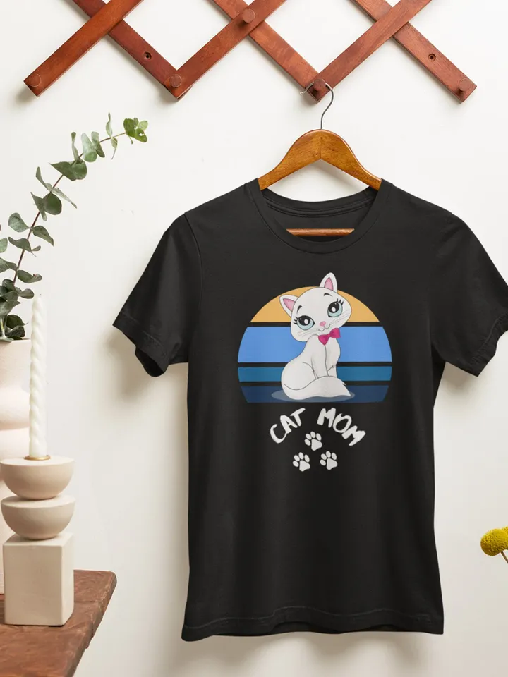 Mom Gift t-shirt, Cat Mom shirt, women's t-shirt