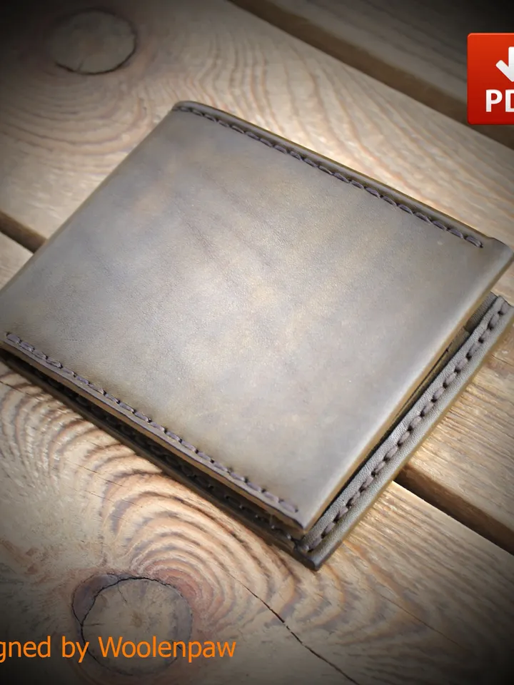leather pattern - Bifold wallet for Dollar an Euro bills. BF5