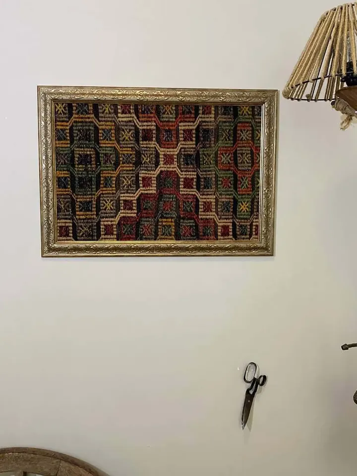 Hand-Woven Vintage Kilim Wall Hangings - Unique Home Decor - 50x70 cm - Boho Chic Woolen Art