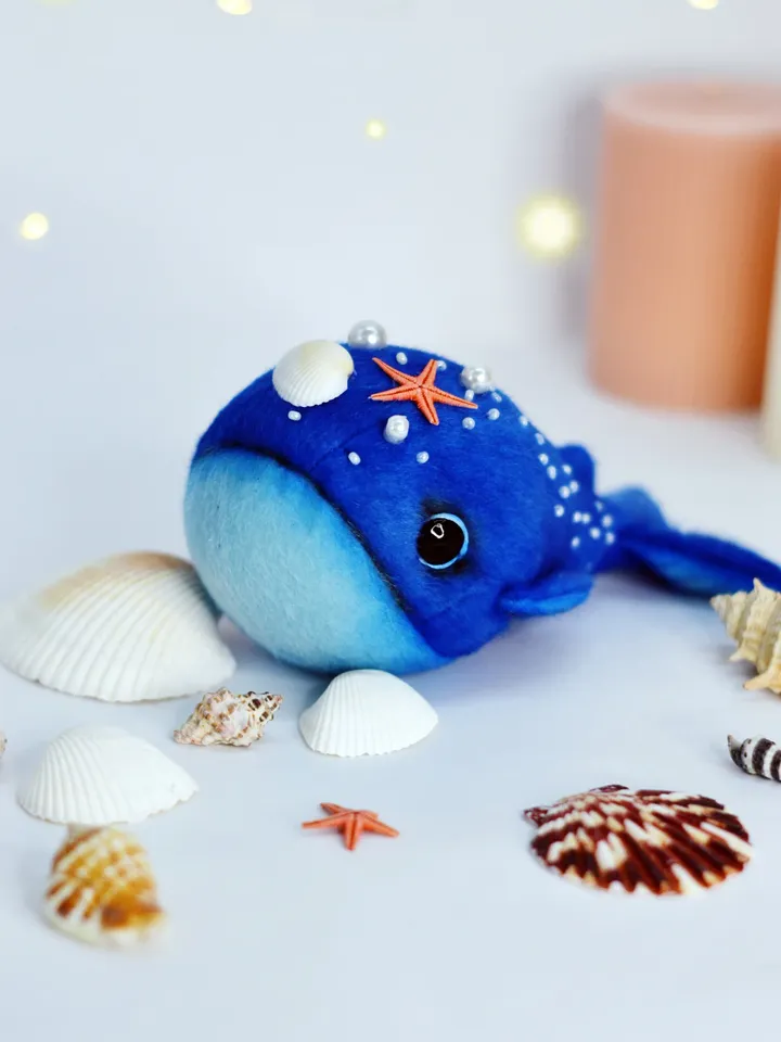 Sewing pattern Whale plush PDF