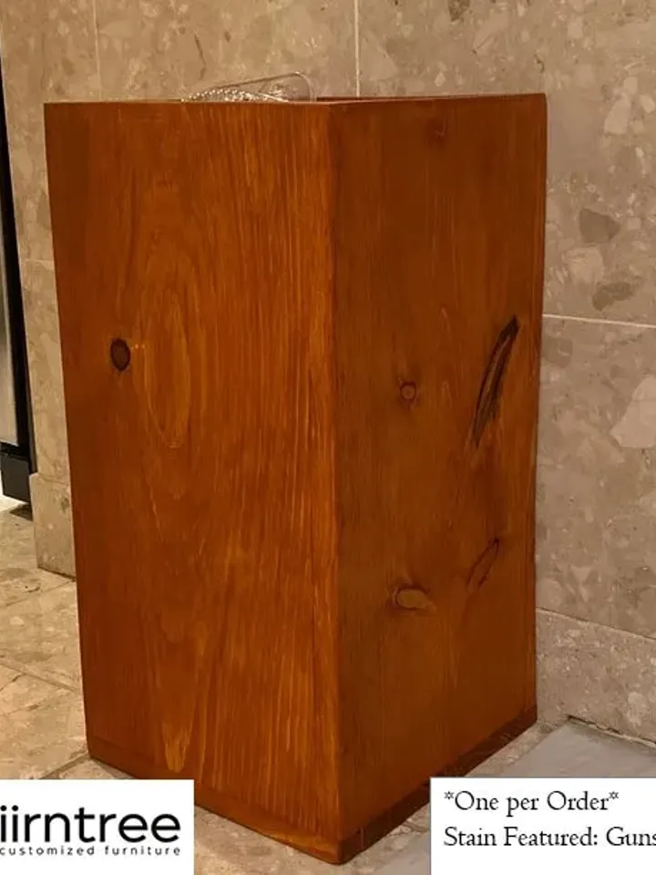 Handmade Recycled Solid 3/4" Wood Waste-Bin | Trash Bin | Trash Can | Wastebasket Dustbin | Garbage Box | Bucket | FREE SHIPPING!!