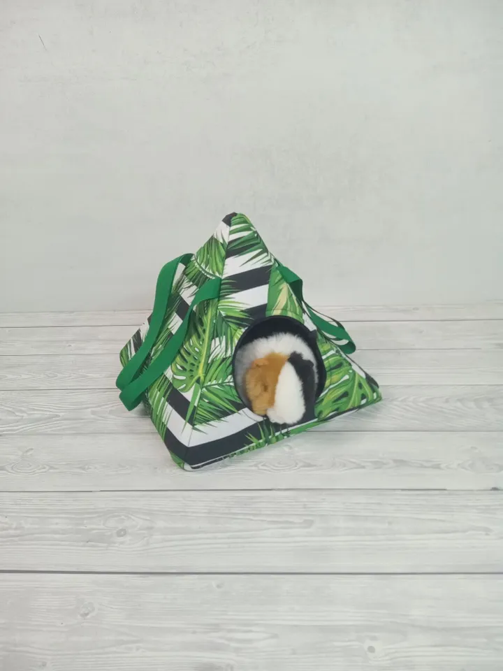 Pyramid-shaped house for small animals, rat hammock, chinchilla house, ferret hammock, chinchilla cage accessories, rat cage accessories