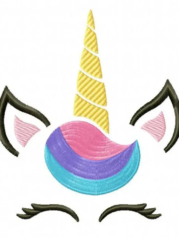 Unicorn Face Applique Embroidery Design Pack,7 size, Instant Download,,Digital Machine,New Sale,Gnomes,Dst,Jef,Xxx,Pes,Hus.