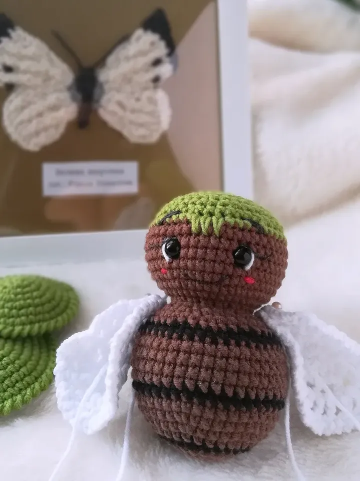 Crochet bug pattern, amigurumi insect tutorial little beatle, easy to follow PDF pattern by CrochetToysForKids