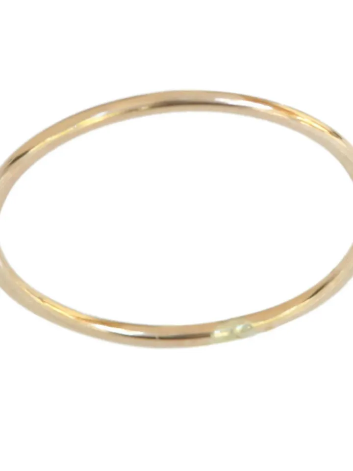Gold Toe Ring, 14k Gold Filled, 14k Gold Toe Rings, 1mm Thin Plain Band, Not open toe ring, Closed Toe Rings, Real Gold Toe Rings