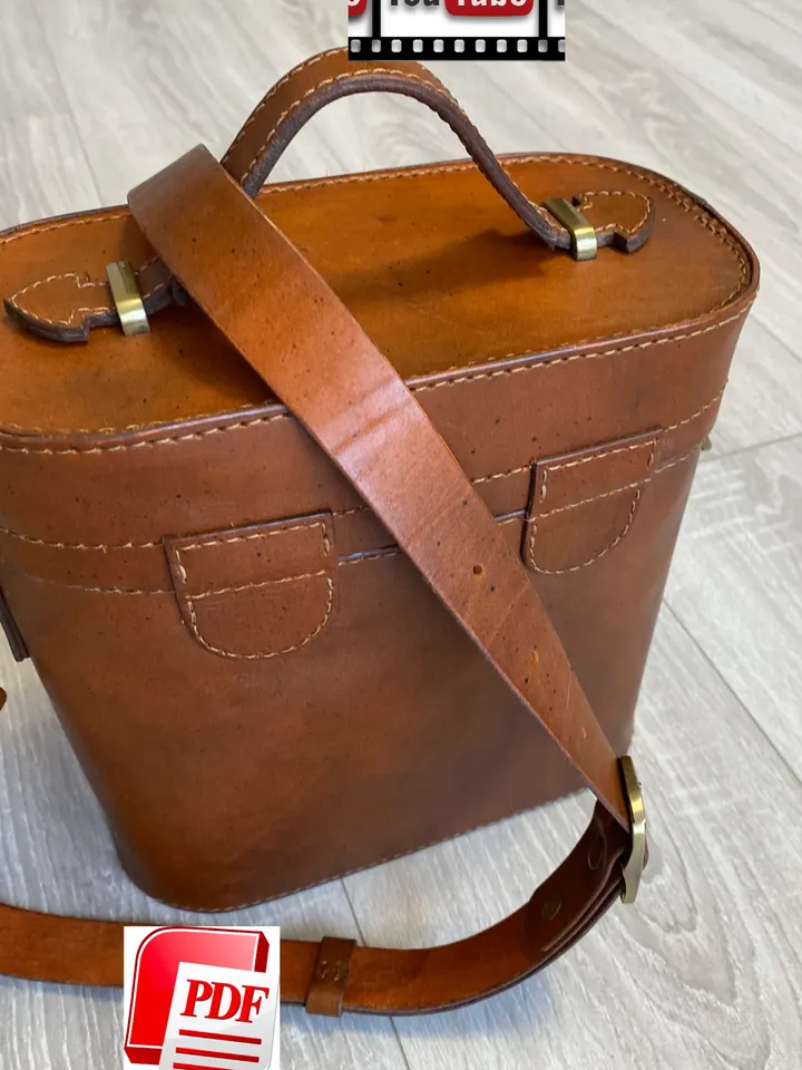 Template leather bag - Pattern women's leather bag - Pattrern PDF - Digital woman's bag