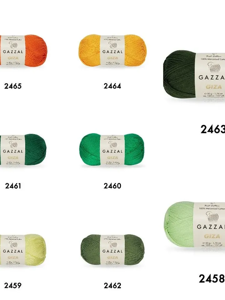 Gazzal Giza 100% Cotton Premium for summer crochet and amigurumi