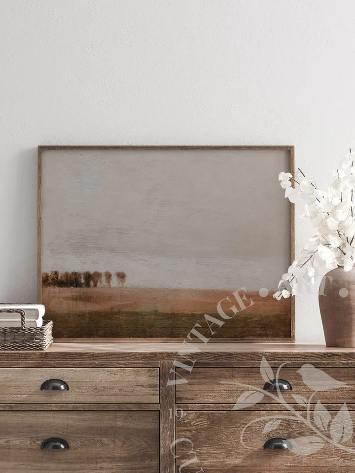 Antique Copenhagen Landscape Art Print Painting, Vintage Farmhouse Wall Decor, PRINTABLE Downloadable | 154
