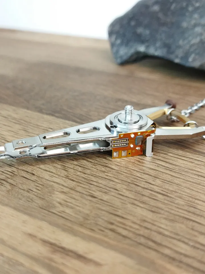 Cyberpunk necklace recovered Cybercore jewelry unisex Sci-fi necklace Boyfriend geek gift