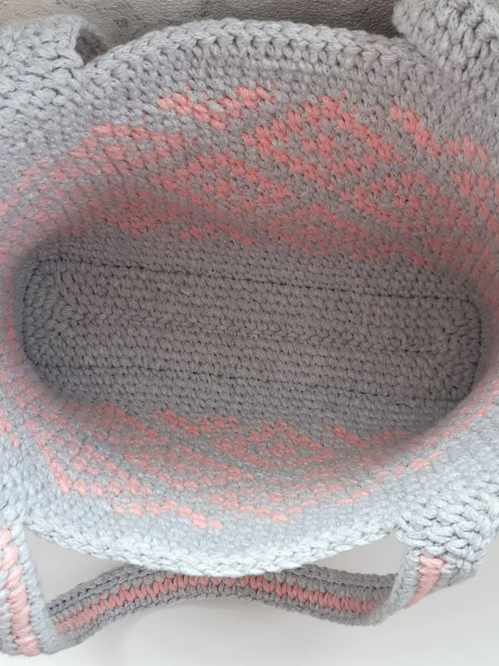Cotton boho tote Unique hand-woven bag