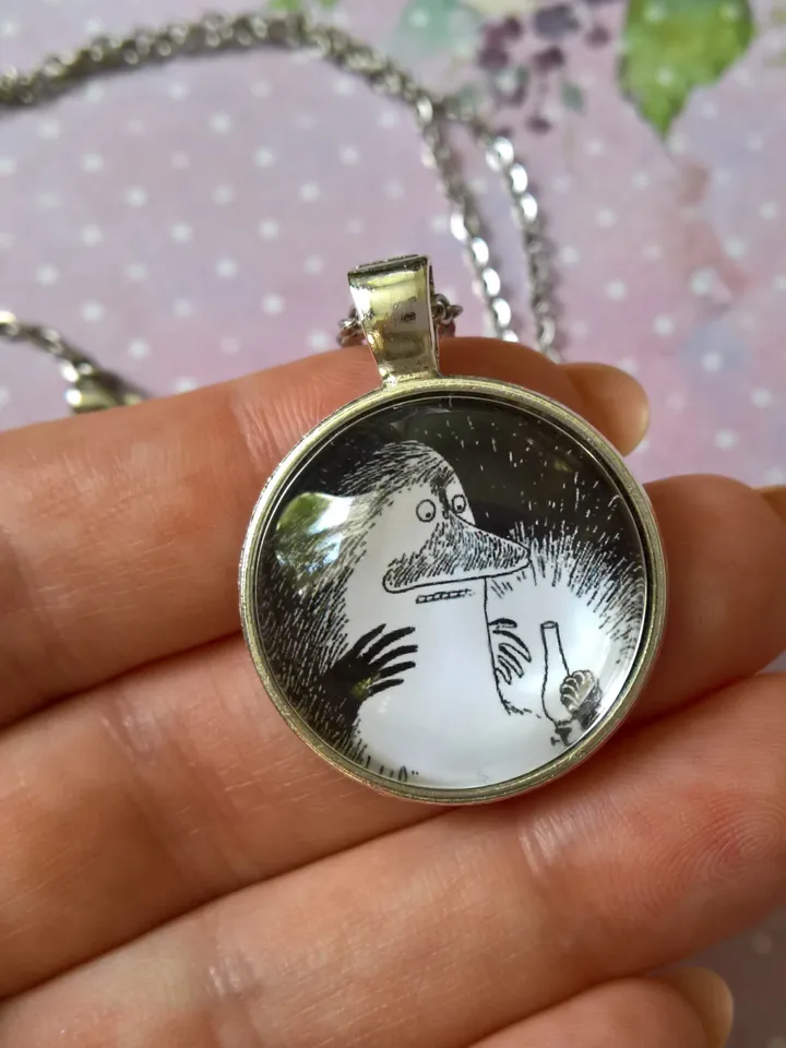 Groke pendant Moomin necklace
