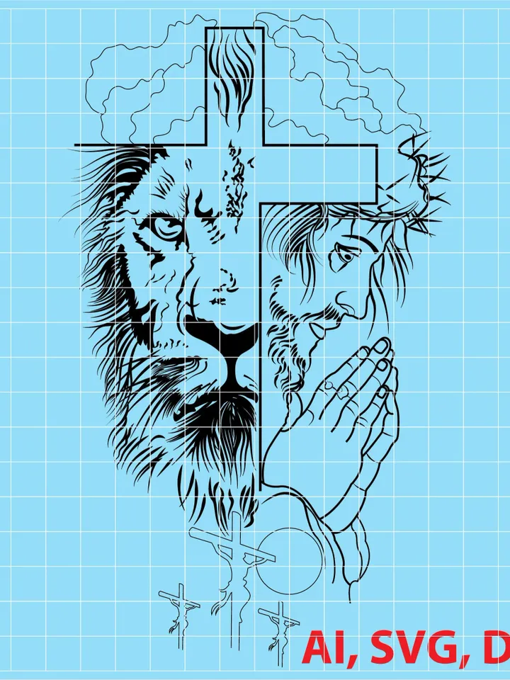 Jisu and Tiger custom Ai, Vector, SVG, DXF, PNG,